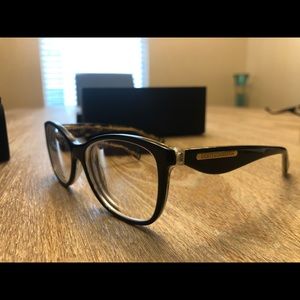 Dolce & Gabbana Eyeglasses  Top Blk On Leaf Gold